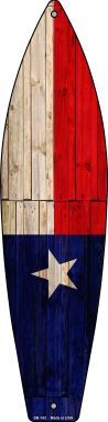 SB-142 17 x 4.5 in. Texas State Flag Novelty Surfboard