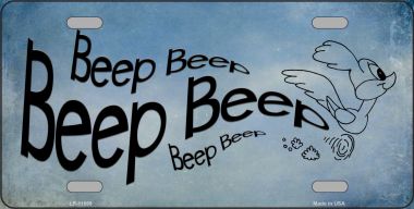 LP-11559 6 x 12 in. Beep Beep Novelty License Plate