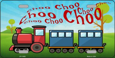 LP-11563 6 x 12 in. Choo Choo Novelty License Plate