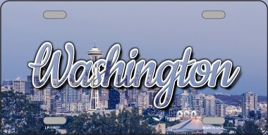 LP-11637 6 x 12 in. Washington Space Needle State License Plate