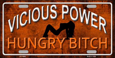 LP-11665 6 x 12 in. Vicious Power Novelty License Plate
