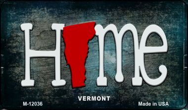 M-12036 3.5 x 2 in. Vermont Home State Outline Novelty Magnet