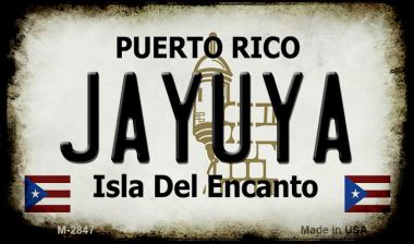 3.5 x 2 in. Jayuya Puerto Rico State License Plate Magnet