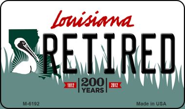 SMART BLONDE Retired Louisiana State License Plate Tag Novelty Magnet M-6192