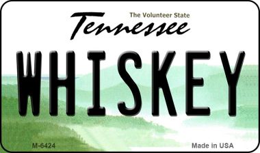 M-6424 3.5 x 2 in. Whiskey Tennessee State License Plate Magnet