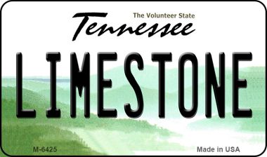 M-6425 3.5 x 2 in. Limestone Tennessee State License Plate Magnet