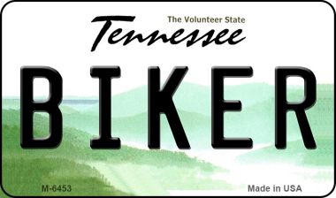 M-6453 3.5 x 2 in. Biker Tennessee State License Plate Magnet