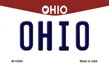 M-10065 3.5 x 2 in. Ohio State License Plate Magnet