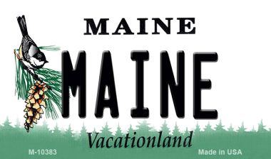 M-10383 3.5 x 2 in. Maine State License Plate Magnet