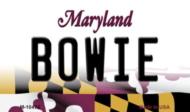 M-10474 3.5 x 2 in. Bowie Maryland State License Plate Magnet