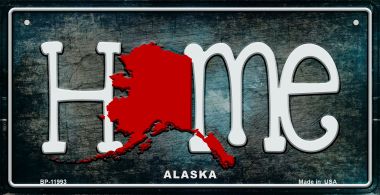 Alaska Home State Outline Novelty Bicycle Plate BP-11993