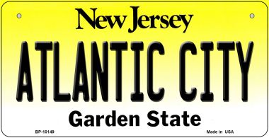 Atlantic City New Jersey Novelty Metal Bicycle Plate BP-10149