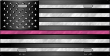 LP-11312 6 x 12 in. Thin Pink Line Novelty License Plate