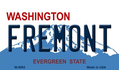 SMART BLONDE Fremont Washington State License Plate Tag Magnet M-8662
