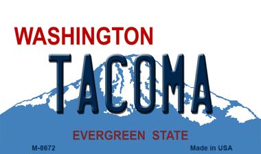 M-8672 3.5 x 2 in. Tacoma Washington State License Plate Magnet