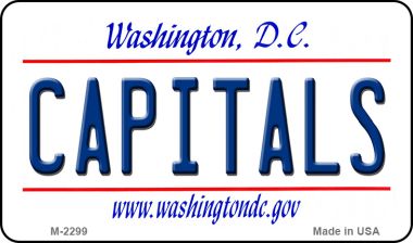 M-2299 3.5 x 2 in. Capitals Washington DC State License Plate Magnet