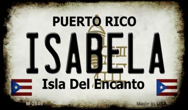 M-2846 3.5 x 2 in. Isabela Puerto Rico State License Plate Magnet