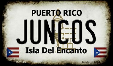 M-2849 3.5 x 2 in. Juncos Puerto Rico State License Plate Magnet