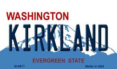 M-8677 3.5 x 2 in. Kirkland Washington State License Plate Magnet