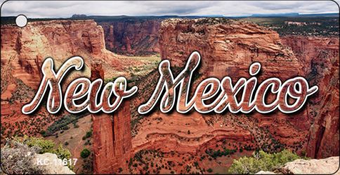 KC-11617 1.5 x 3 in. New Mexico Red Canyon Key Chain