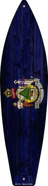 SB-118 17 x 4.5 in. Maine State Flag Novelty Surfboard