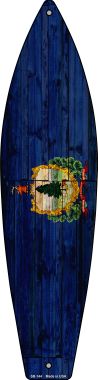 SB-144 17 x 4.5 in. Vermont State Flag Novelty Surfboard