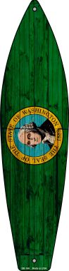 SB-146 17 x 4.5 in. Washington State Flag Novelty Surfboard