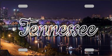 LP-11631 6 x 12 in. Tennessee Bridge Lights State License Plate