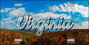 LP-11636 6 x 12 in. Virginia Mountain Range State License Plate