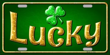 6 x 12 in. Lucky Irish Novelty License Plate