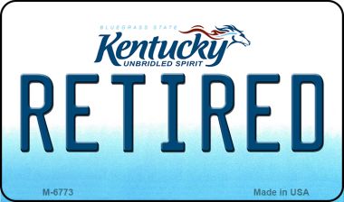 M-6773 3.5 x 2 in. Retired Kentucky State License Plate Novelty Magnet -  Smart Blonde