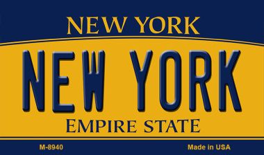 New York State License Plate Tag Magnet M-8940