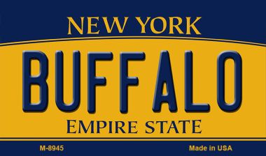 M-8945 3.5 x 2 in. Buffalo New York State License Plate Magnet