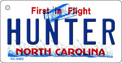KC-6482 1.5 x 3 in. Hunter North Carolina State License Plate Key Chain