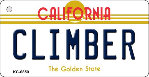 KC-6850 3.5 x 2 in. Climber California State License Plate Key Chain