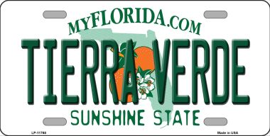 6 x 12 in. Tierra Verde Florida Novelty License Plate