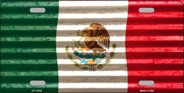 LP-11816 6 x 12 in. Mexico Flag Novelty License Plate