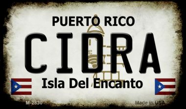 M-2830 3.5 x 2 in. Cidra Puerto Rico State License Plate Magnet