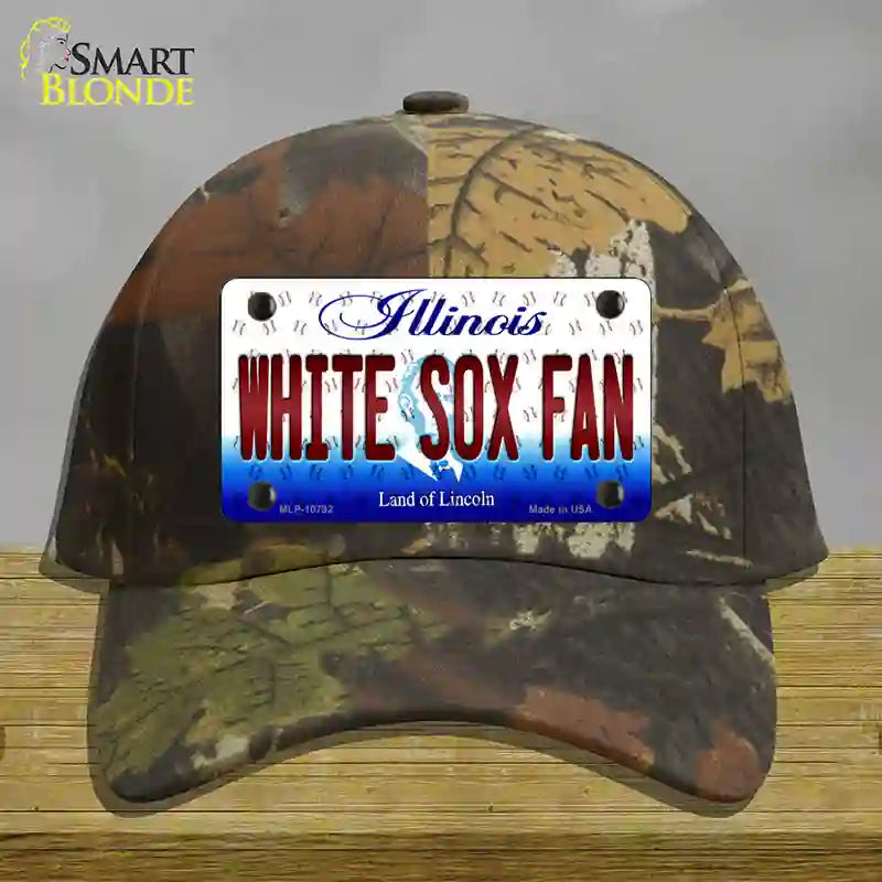HAT06-MLP-10792 4 x 2.2 in. White Sox Fan Illinois Novelty License Plate Hat, Camouflage - Cotton