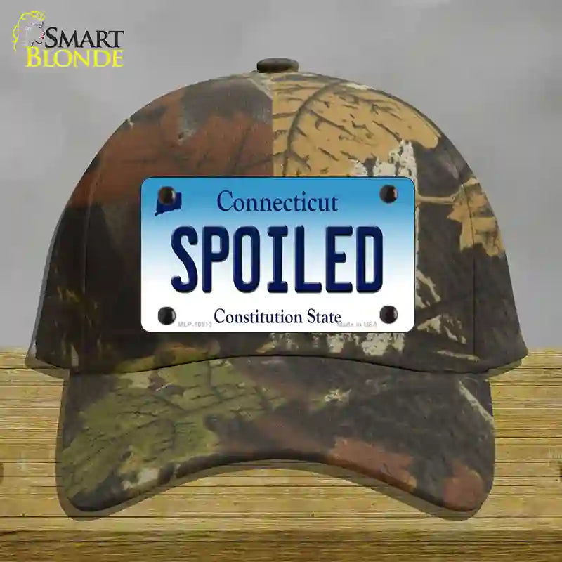 HAT06-MLP-10913 4 x 2.2 in. Spoiled Connecticut Novelty License Plate Hat, Camouflage - Cotton