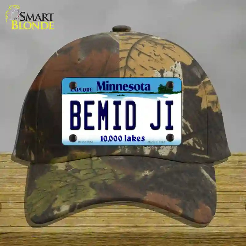 HAT06-MLP-11044 4 x 2.2 in. Bemid Ji Minnesota State Novelty License Plate Hat, Camouflage - Cotton