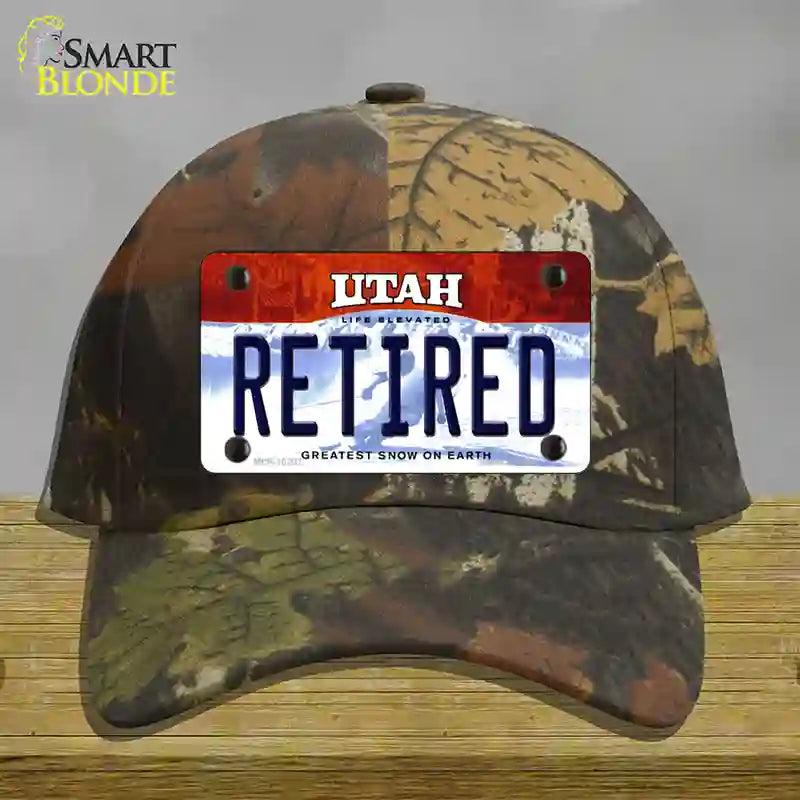 HAT06-MLP-10207 4 x 2.2 in. Retired Utah Novelty License Plate Hat, Camouflage - Cotton