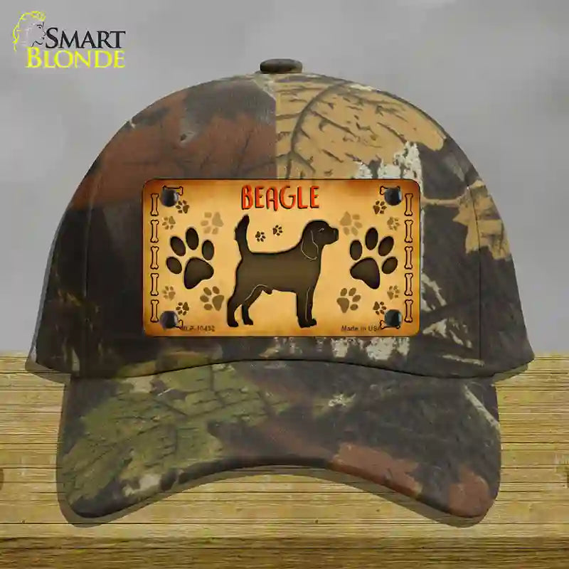 HAT06-MLP-10432 4 x 2.2 in. Beagle Novelty License Plate Hat, Camouflage - Cotton
