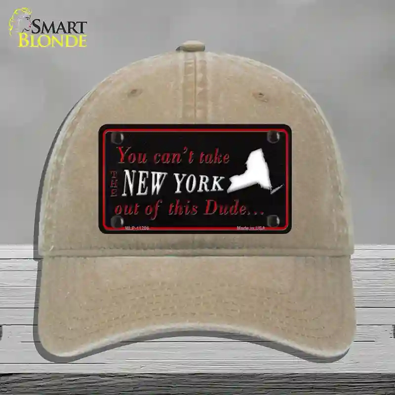 HAT09-MLP-11286 4 x 2.2 in. York Dude Novelty License Plate Hat, Khaki - Unconstructed Cotton