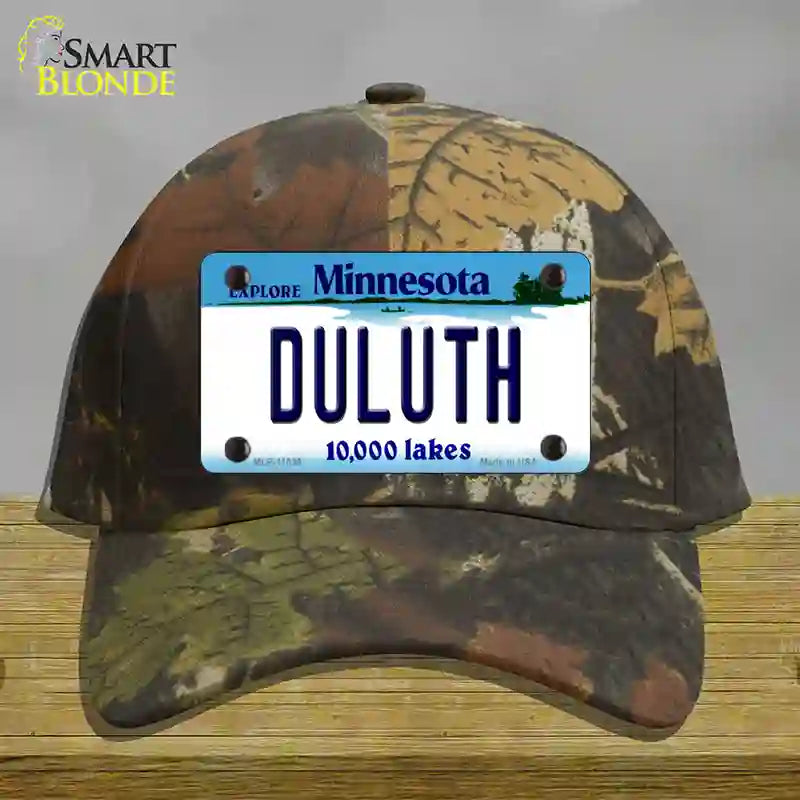 HAT06-MLP-11039 4 x 2.2 in. Duluth Minnesota State Novelty License Plate Hat, Camouflage - Cotton