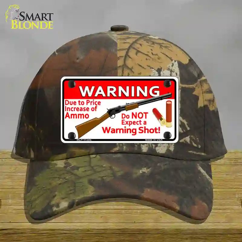 HAT06-MLP-11308 4 x 2.2 in. Do Not Expect A Warning Shot Novelty License Plate Hat, Camouflage - Cotton
