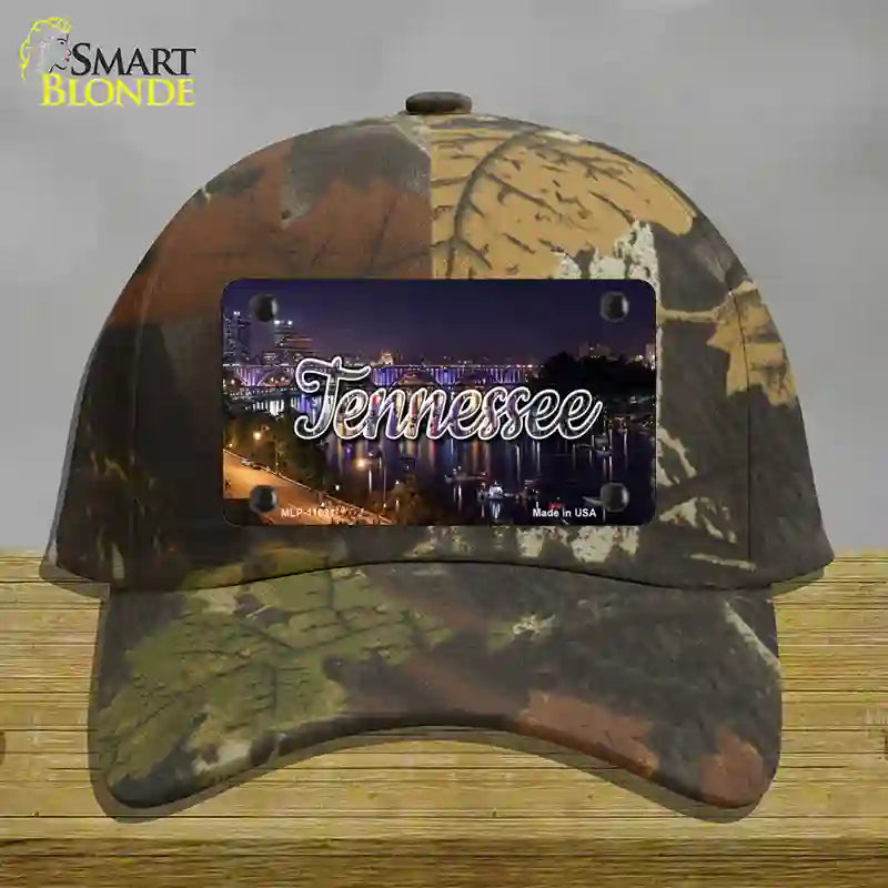 HAT06-MLP-11631 4 x 2.2 in. Tennessee Bridge Lights State Novelty License Plate Hat, Camouflage - Cotton