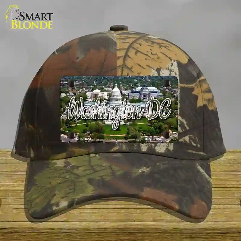HAT06-MLP-11638 4 x 2.2 in. Washington DC White House State Novelty License Plate Hat, Camouflage - Cotton