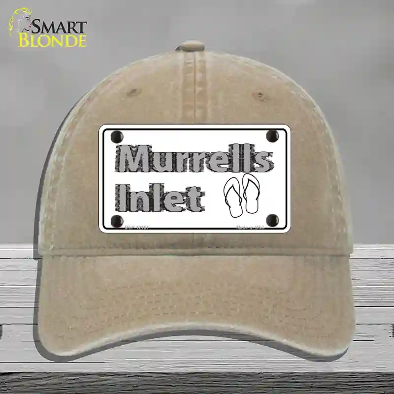 HAT09-MLP-12161 4 x 2.2 in. Murrells Inlet SC Novelty License Plate Hat, Khaki - Unconstructed Cotton