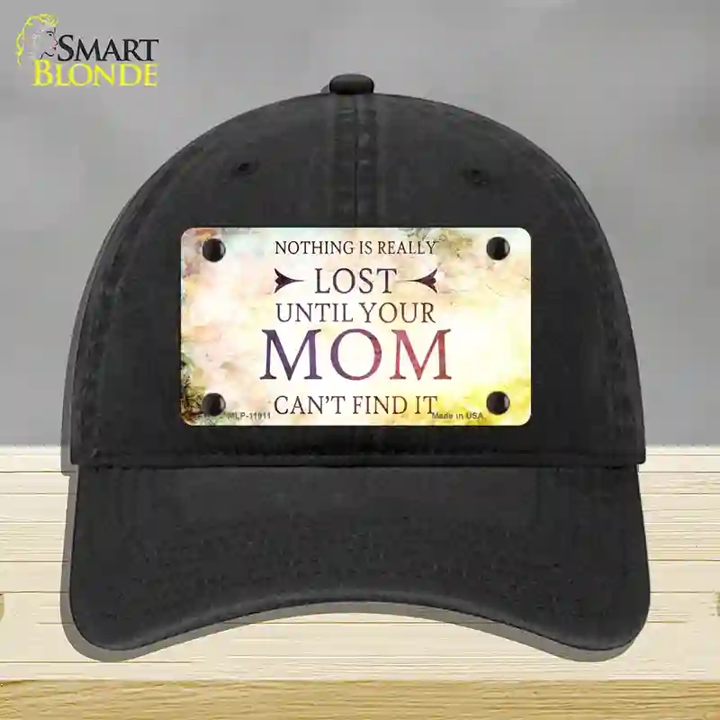 HAT07-MLP-11911 4 x 2.2 in. Nothing is Really Lost Novelty License Plate Hat, Black - Unconstructed Cotton